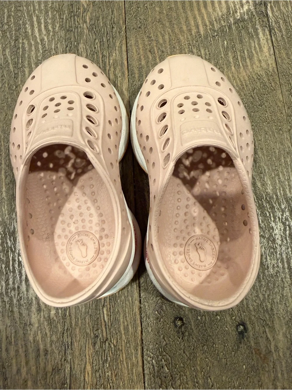 Native Slip-On Clogs in Blush Pink